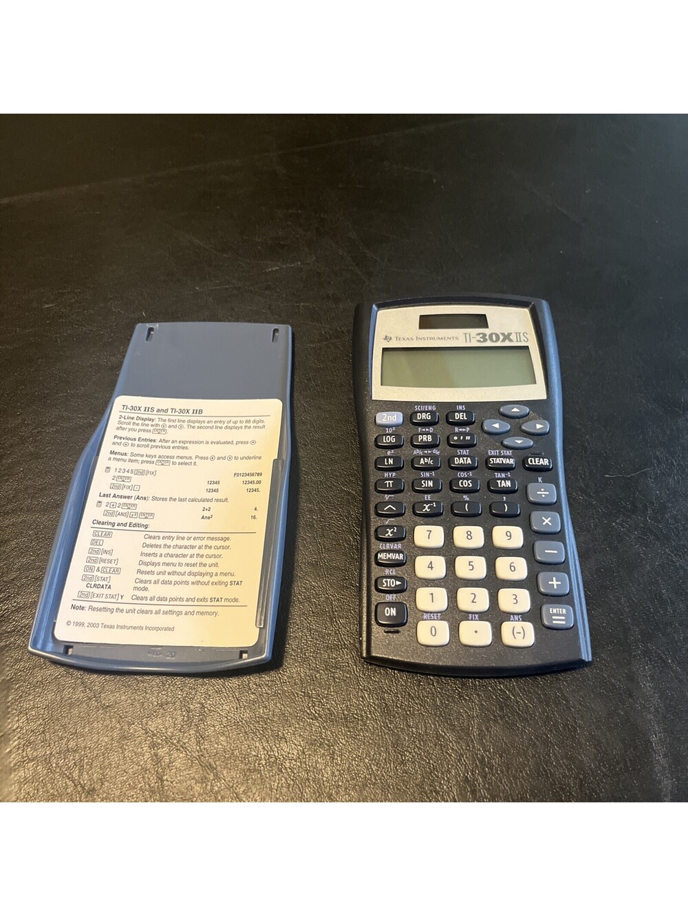 Texas Instruments TI-30X IIS Scientific Navy Blue With Instructions Works Tested